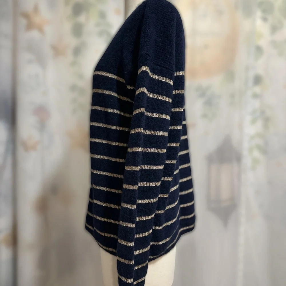 Sézane Gaspard cardigan in navy blue Size M - Picture 2 of 6
